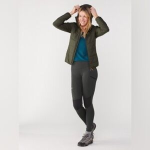 NWT Fjallraven Abisco Trekking Tights Dark Grey - Reinforced Knees & Rear XXS